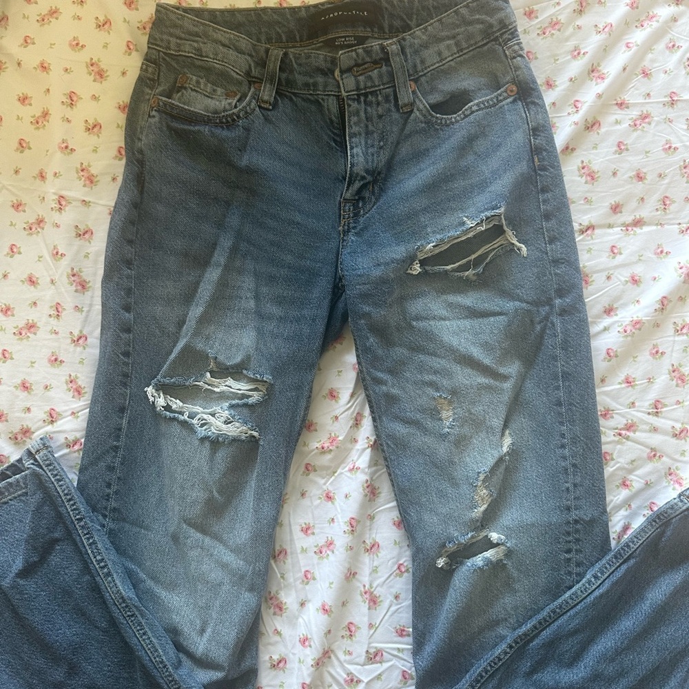 Aeropostale Low Rose Baggy Jeans